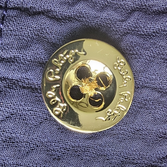 Lilly Pulitzer Callahan Shorts True Navy Jacquard Wave Size 00 - Picture 8 of 15